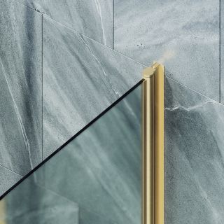 Шторка на ванну MaybahGlass MGV-781-3 60см золото