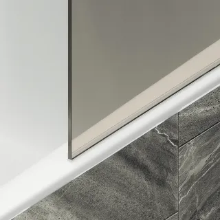 Шторка на ванну MaybahGlass MGV-250-1ш 30см белый