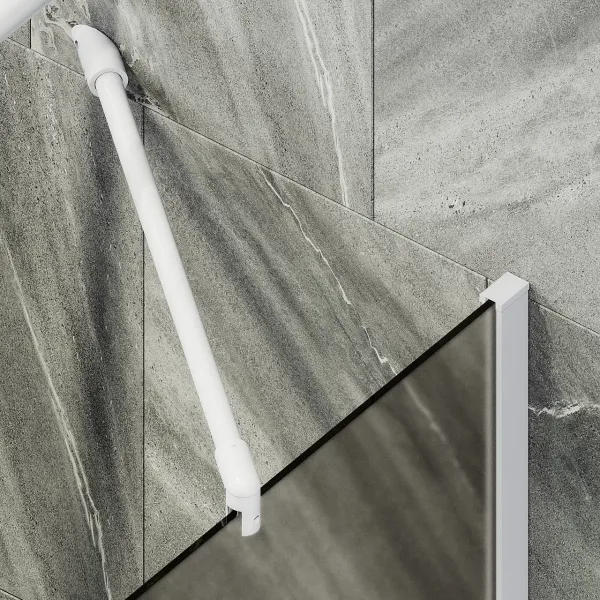 Шторка на ванну MaybahGlass MGV-74-1ш 60см белый