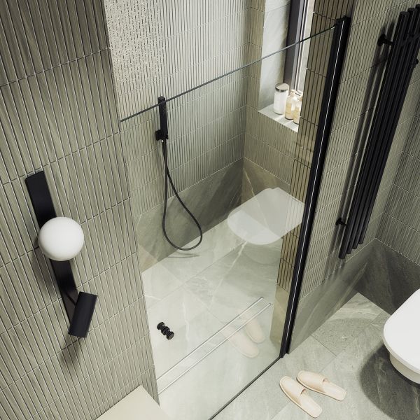 Душевая дверь MaybahGlass MGD-803-6 80см чёрный