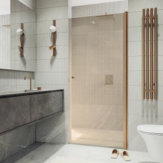 Душевая дверь MaybahGlass MGD-804-2 80см бронза