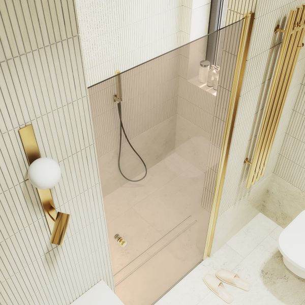 Душевая дверь MaybahGlass MGD-804-3 80см золото