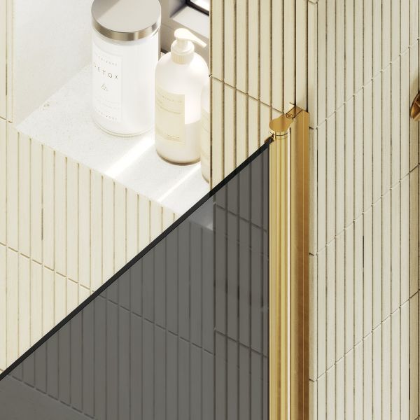 Душевая дверь MaybahGlass MGD-806-3 80см золото