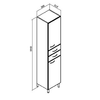 Пенал Runo правый  30 (00000000125)