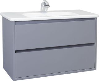 Тумба под раковину Bellezza Лоренцо 80см серебро 00000007030