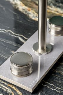 Встраиваемый смеситель для раковины Boheme Prestige 152-NB-PR брашированный никель