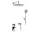 Wasserkraft А14031 Встраиваемый комплект для душа с верхней душевой насадкой и лейкой