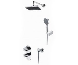 Wasserkraft А16028 Thermo Встраиваемый комплект для душа с верхней душевой насадкой и лейкой