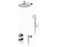 Wasserkraft А16030 Thermo Встраиваемый комплект для душа с верхней душевой насадкой и лейкой