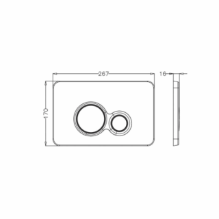 SET Инсталляция Sava Free Standing+клавиша смыва DUO черный матовый/хром глянец