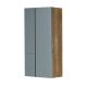 Шкаф Акватон Мишель дуб рустикальный/фьорд 1A243903MIX30