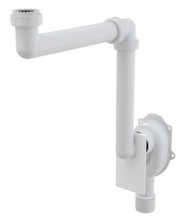 Универсальный сифон под штукатурку AlcaPlast экономящий пространство A873