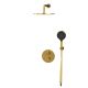 Душевой комплект термостатический WHITECROSS Y YSET08TOPGLB брашированное золото