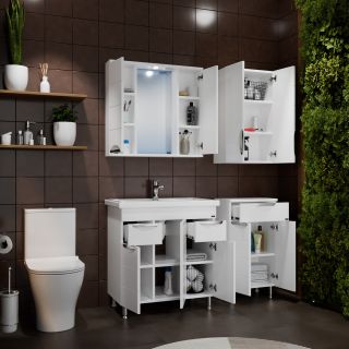 Напольная тумба под раковину Санта Родос 206015 80 см белый