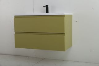 Подвесная тумба под раковину Art&Max Bianchi 75см оливковый матовый AM-Bianchi-750-2C-SO-OM