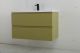 Подвесная тумба под раковину Art&Max Bianchi 90см оливковый матовый AM-Bianchi-900-2C-SO-OM
