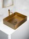 Раковина AltroBagno Accordo 001009 OrSp из нержавеющей стали золото матовое 