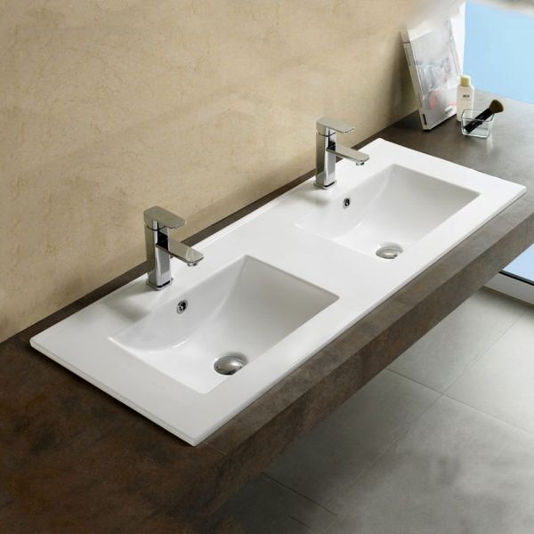 Двойная раковина Melana 9120ED-805 120см белый