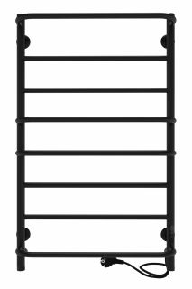 Полотенцесушитель электрический Indigo Europe Lux LELLE80-50BRRt 80x50 см чёрный муар