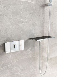 Душевой комплект Vincea Futura VSFW-2F110TCH с термостатом без верхнего душа хром