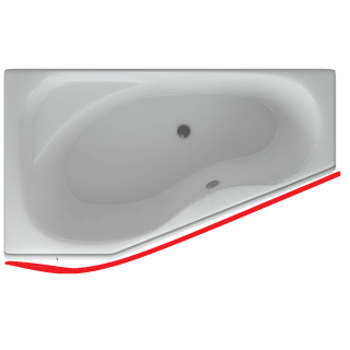 Карниз для ванны АКВАТЕК Медея 170x95