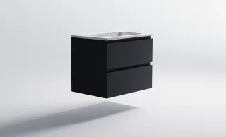 Тумба с раковиной Astra-Form Альфа 03060004ral7024+04010006 70 см тёмно-серый матовый