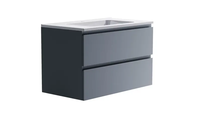 Тумба с раковиной Astra-Form Альфа 3060007ncss3005-r80b+04010008 90 см голубой матовый