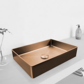 Раковина AltroBagno Astro 001019 RaSp из нержавеющей стали медь матовая 