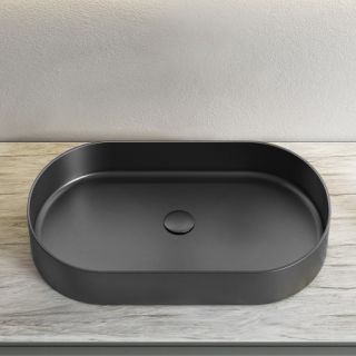 Раковина AltroBagno Eterno 001026 MtGr из нержавеющей стали сталь оружейная