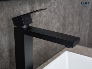 Смеситель высокий для раковины Gid Anchel SS979-BM-D SS979BMD черный матовый