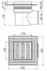 Сливной трап AlcaPlast 150 ? 150/110мм решетка - хром APV10