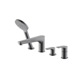 Смеситель на борт ванны Aquatek Бетта AQ1148BGM оружейная сталь