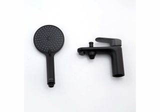 Смеситель на борт ванны Aquatek Ника AQ1844MB черный