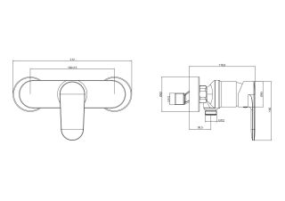 Смеситель для душа Aquatek Ника AQ1860BGM оружейная сталь