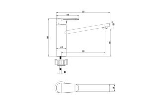 Смеситель для кухни Aquatek Ника AQ1880CR хром