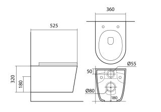 Комплект унитаза с инсталляцией Aquatek Set Aquatek Вега ВЕГА-KKI2 инсталляция Standard INS-0000012 унитаз AQ1905-00 крепление к стене