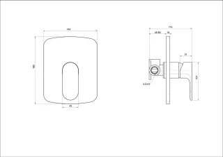 Смеситель для душа Aquatek Альфа AQ1966CR хром