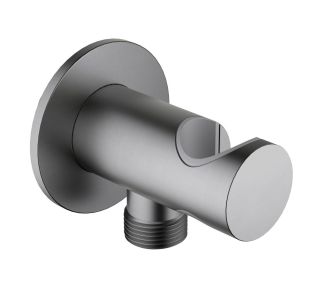 Шланговое подсоединение Aquatek AQ2464BGM шлифованный чёрный хром