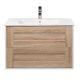 Тумба под раковину Aquanika Frame AQF784552RU120 80 см дуб сонома/белый