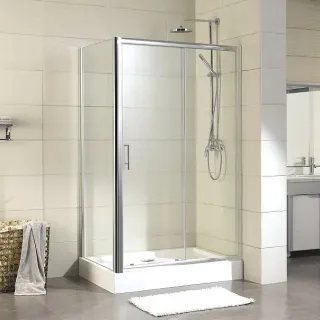 Душевой уголок Aquanet Delta NPE1131 273608 160x80 см стекло прозрачное профиль хром