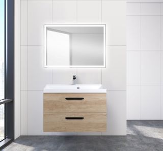 Тумба под раковину BelBagno подвесная 80x50см Rovere Nebrasca Nature AURORA-800-2C-SO-RNN