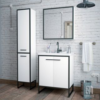 Пенал Corozo Айрон 35см белый/чёрный SD-00000410