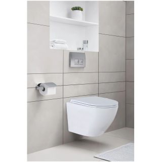 Сет AZARIO Grado N AZ-8010-1000+AZ-8200-0012+AZ-0046N инсталляция с панелью смыва, унитаз с сиденьем микролифт, белая клавиша смыва