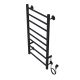 Полотенцесушитель электрический AZARIO PARMA AZ10848B 400/800 8 секций, диммер справа, черный