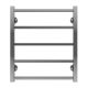 Полотенцесушитель водяной AZARIO ANCONA AZ75556 500/600 квадрат, 5 секций, нижнее/диагональное подключение, 1/2, хром