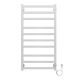 Полотенцесушитель электрический AZARIO PALERMO AZ83850W 500/1000 квадрат, 10 секций, тен справа, белый