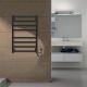Полотенцесушитель электрический AZARIO PALERMO AZ83858B 500/800 квадрат, 8 секций, тен справа, черный