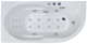 Гидромассажная ванна Royal Bath Azur De Luxe 170x80см левая белый RB614203DL-L