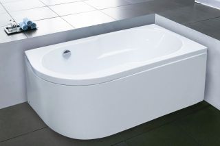 Акриловая ванна Royal Bath Azur правая 140x80см белый RB614200R