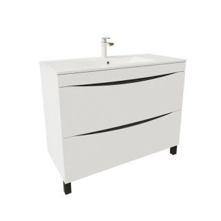 Тумба с раковиной IDDIS Cloud 100см белый CLO10WFi95